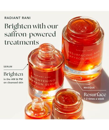 RANAVAT Brightening Saffron Face Serum | Discoloration & Dark Spot Corrector | Vitamin C Alternative for Hyperpigmentation (0.17 oz - Buy Online on SooperMarket.com