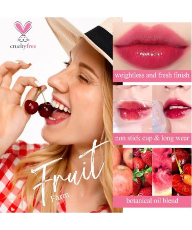 Bayfree Lip Tint Stain Set - Long Lasting, Waterproof, Matte Finish Lip Makeup (Fruit Farm Collection) - Buy Online on SooperMarket.com