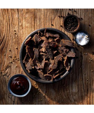 BBQ Sliced Biltong 5 x 50g (250g) Natural Spicy Beef Biltong by The Biltong Company High in Protein & Keto Diet-Approved Lean Biltong Spiced Meat Snack Like Jerky BBQ Flavour 50 g (Pack of 5) - Buy Online on SooperMarket.com