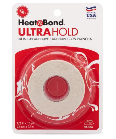 HeatnBond UltraHold Iron-On Adhesive  7/8 Inch x 10 Yards White