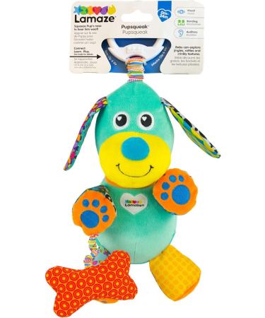 Buy LAMAZE Pupsqueak Clip-On Newborn Baby Toy | Sensory Plush Toy for Babies 0-6 Months | International Shipping Available - Buy Online on SooperMarket.com
