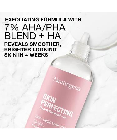 Neutrogena Skin Perfecting Liquid Exfoliant for Dry Skin - 4 fl oz (118 ml) | Gentle Daily Exfoliation - Buy Online on SooperMarket.com