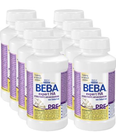 BEBA Nestl BEBA EXPERT HA PRE Hydrolysed Infant Formula Infant Formula from Birth Pack of 8 (8 x 200ml)