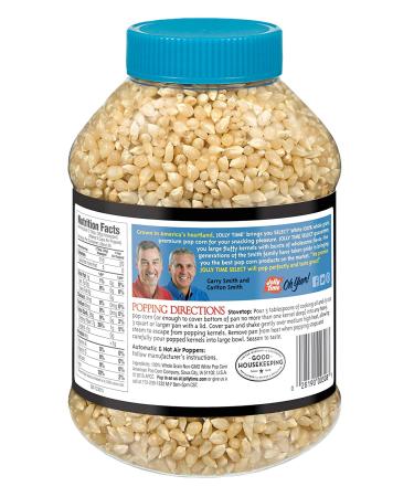 JOLLY TIME Select Gourmet White Popcorn Kernels - 30 oz Bulk Jars (Pack of 6) for Air Popper or Stovetop - Buy Online on SooperMarket.com