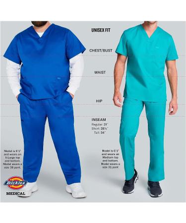 Dickies EDS Professional Lab Coat 37 83404 - White, Medium | Men & Women Scrubs - Buy Online on SooperMarket.com