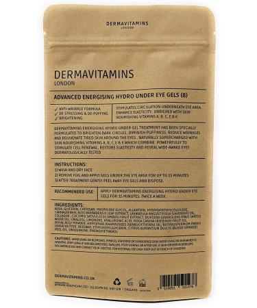 Dermavitamins Advanced Energising Hydro Under Eye Gel Patches - 8 Pair Pack for Dry, Tired Under Eyes - Buy Online on SooperMarket.com