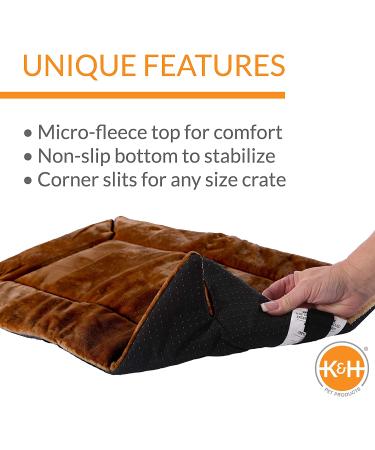 K&H PET PRODUCTS Self-Warming Crate Pad Mocha Retail Package Mocha XS (14 x 22 in) - Buy Online on SooperMarket.com