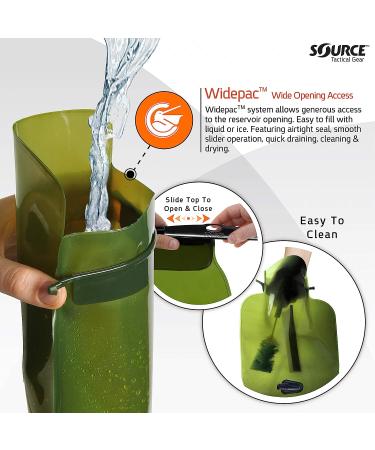 Source Tactical ILPS 3L Low Profile Widepac Bladder with High-Flow Valve - Leakproof Closure - UTA Rapid Refill Adaptor - 100oz - Buy Online on SooperMarket.com