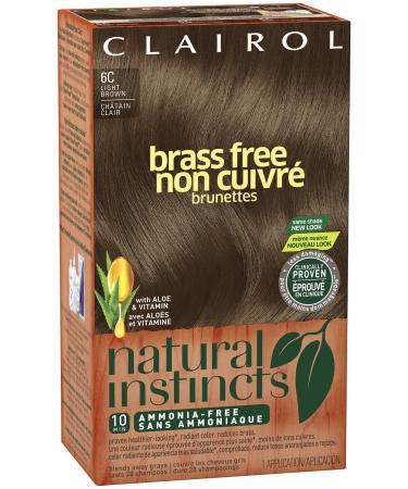 Clairol Natural Instincts 6C Brass Free Light Brown