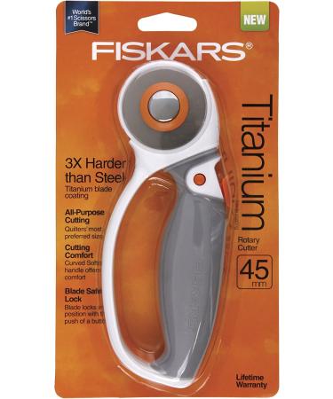 Fiskars 01-005874 Titanium Softgrip Comfort Loop Handle Rotary Cutter  45mm  Gray - Buy Online on SooperMarket.com