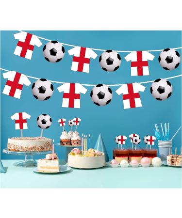 England Football Party Food & Cupcakes Picks Decorations Toppers Euro World Cup (pack of 14) - Buy Online on SooperMarket.com
