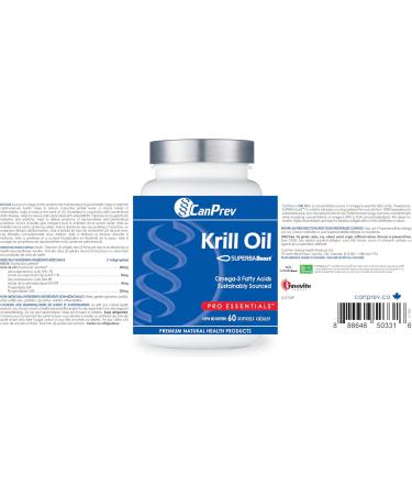 Canprev - Krill Oil Superba Boost 60 Softgels - High EPA DHA Omega 3 Fatty Acid Phospholipids & Astaxanthin Concentration From Antarctic Krill - Pure Omega 3 Krill Oil Supplements - No Fishy Odour 60 count (Pack of 1) - Buy Online on SooperMarket.com