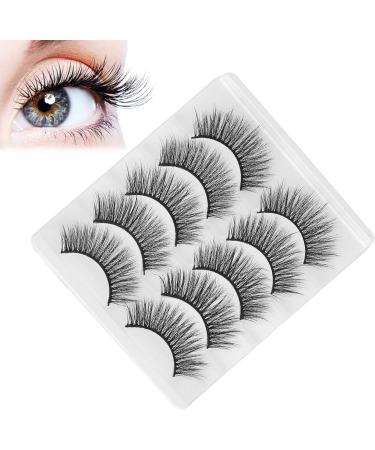 Reusable Eyelashes Lightweight and Portable 5 Pairs 6D False Eyelashes Hand Made Eyelashes Soft and for Salon for Home(GL701) - Buy Online on SooperMarket.com