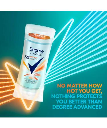 Degree Antiperspirant Deodorant Stress Control 72-Hour Sweat & Odor Protection Antiperspirant for Women with Body Heat Activated Technology 2.6 oz 2.6 Ounce (Pack of 1) - Buy Online on SooperMarket.com