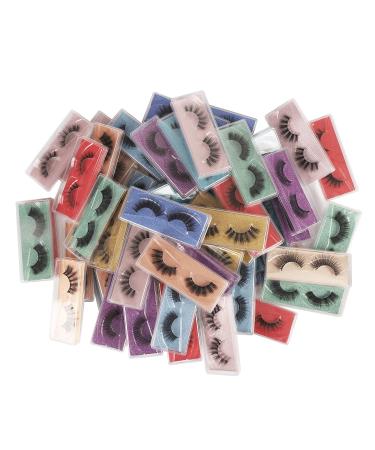 Wholesale Faux Mink Eyelashes - 10 Styles, 60 Pairs, 3D Lashes in Portable Boxes - Buy Online on SooperMarket.com