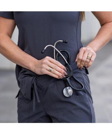 Stethoscope Holder Hip Clip with Secure Magnetic Closure - Fits All Brands, Includes Replacement Ear Tips (Black) - Buy Online on SooperMarket.com