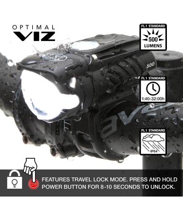 NiteRider Swift 500 & Vmax+ 150 Bike Light Combo Pack - USB Rechargeable LED Front & Rear Lights for Road Cycling Safety - Buy Online on SooperMarket.com