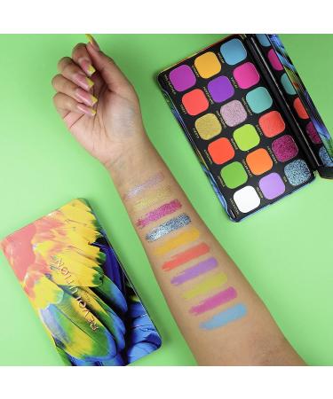 Makeup Revolution Forever Flawless Bird of Paradise Eyeshadow Palette - Long-Lasting Vegan Formula - 20g - Buy Online on SooperMarket.com