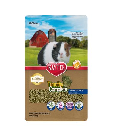 Kaytee Timothy Complete Guinea Pig Pet Food 5 Pounds