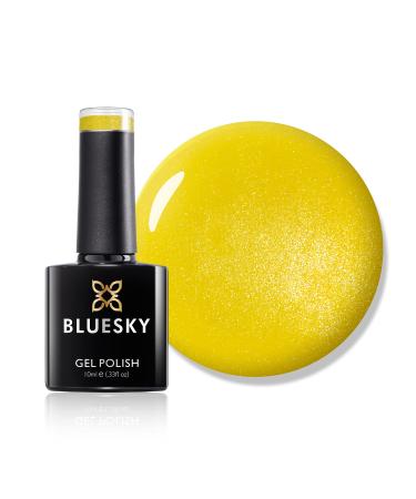 Bluesky Gel Nail Polish Bicycle Yellow 80576 Bright Long Lasting Chip Resistant 10 ml (Requires Drying Under UV LED Lamp) Bicycle Yellow 10.00 ml (Pack of 1)