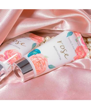 BODY & EARTH Rose Bath Spa Gift Set - 5 Piece Box for Women | Pamper & Relax with Soap, Shower Gel, Body Butter, and Lotion | Ideal Birthday & Christmas Gifts for Her - Buy Online on SooperMarket.com