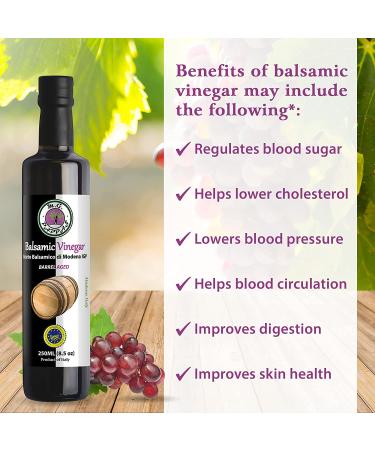M.G. PAPPAS Balsamic Vinegar of Modena Barrel Aged IGP Sweet Gourmet 10 Year Old - 8.5 Fl Oz - Buy Online on SooperMarket.com