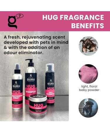 The Pet Guru Scented Natural Dog Conditioning Spray 250ml - HUG Rejuvenating Baby Powder Fragrance - Conditioning Moisturising Dog Grooming Spray - Dog Puppy Grooming 250ml HUG - Buy Online on SooperMarket.com