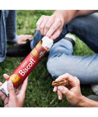 Lotus Biscoff Sandwich Biscuits with Milk Chocolate Cream - 15 Natural Ingredient Cookies - 9x150g Pack - No Dyes or Additives - Buy Online on SooperMarket.com