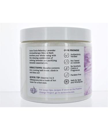 Aura Cacia Relaxing Lavender Mineral Bath 16 oz | Aromatherapy Soak - Buy Online on SooperMarket.com