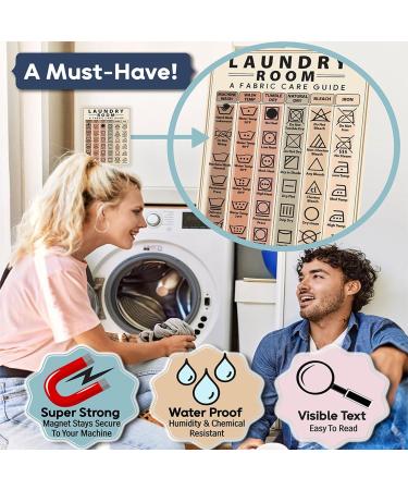 Laundry Symbols Guide Magnet Laundry Magnets For Washing Machine Laundry Instructions Laundry Sign Laundry Symbol Meanings Laundry Magnet - Buy Online on SooperMarket.com