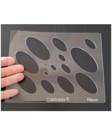 Cabtopia - Lapidary Jewelry Design Template StencilEllipse
