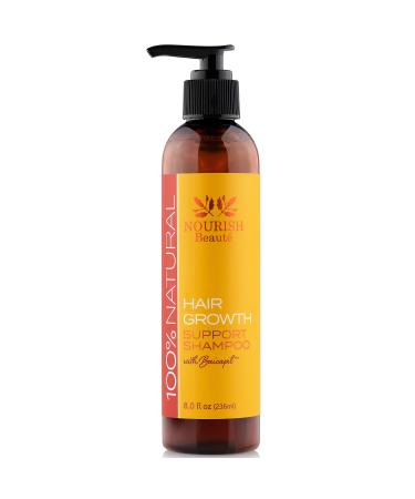 Nourish Beaute Vitamins Natural Shampoo for Hair Growth and Hair Loss Volume & Thickening with Biotin DHT Blockers No Sulfate for Men and Women 8 Fl Oz Natural 8 Fl Oz (Pack of 1) Shampoo