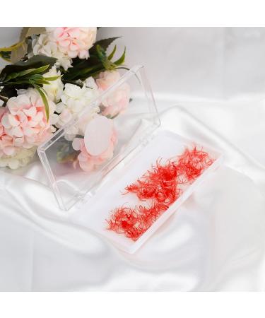 VNE 500 Fans Colorful Premade Volume Lash Extensions | Red 6D | 15mm D Curl | Single Color Box - Buy Online on SooperMarket.com