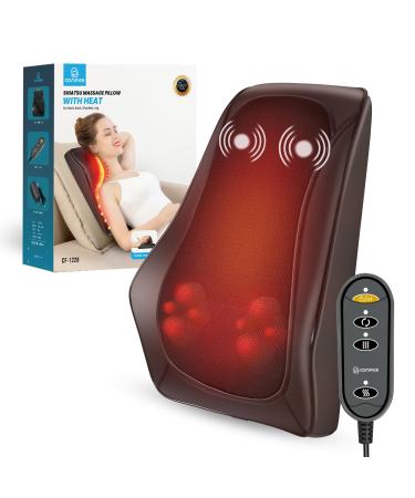 COMFIER Back Neck Massager for Back Neck Pain Relief Shiatsu Neck and Shoulder Massager with Heat 3D Kneading Massagers for Back and Neck Massage Pillow as Gifts for Dad Moms Men Women