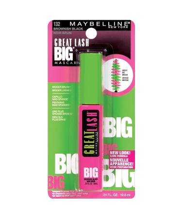 Maybelline New York Great Lash BIG Washable Mascara - Brownish Black Volumizing Mascara 0.34 fl oz - Buy Online on SooperMarket.com