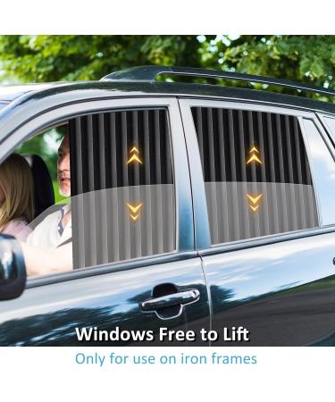 ZATOOTO Magnetic Car Side Window Sunshade Set - 4PCS Black | UV Protection & Privacy Curtains for Baby | Blackout Car Window Shade - Buy Online on SooperMarket.com
