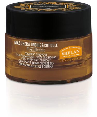 Helan Dolcezza Nail Care Kit - 25 ml Cuticle Oil & Nourishing Mask - Manicure Set with Castor Oil, Sweet Almond Oil, Shea Butter - Made in Italy - Perfect Gifts for Women - Buy Online on SooperMarket.com