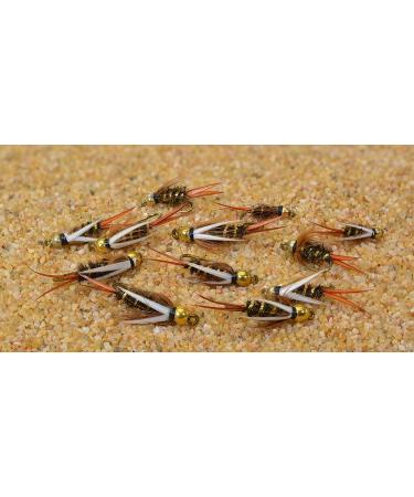 12 Bead Head Prince Nymph Fishing Flies - Mustad Signature Hooks Assortment - Buy Online on SooperMarket.com