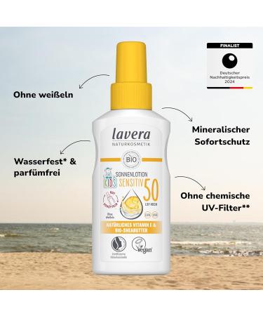 Lavera Sun Cream Sensitive SPF 50 for Children - 100 ml | Best Natural Sunscreen for Kids | Shop Internationally - Buy Online on SooperMarket.com