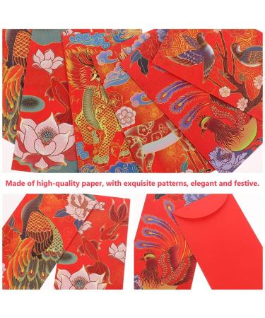 MAGICLULU 18pcs Year of The Tiger is a Blessing Chinese Red Envelopes Chinese Red Packet Envelope Chinese Hongbao Cash Pocket Gift Money Envelopes 2022 Red Envelopes China Festive Paper Red 17X9X0.1CM - Buy Online on SooperMarket.com