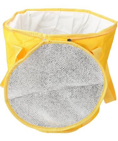 Foot Soaking Bath Bag Lightweight Preventing Tipping Folding Foot Bath Bag for Outdoors for Picnic Water Container (Mango Yellow) - Buy Online on SooperMarket.com