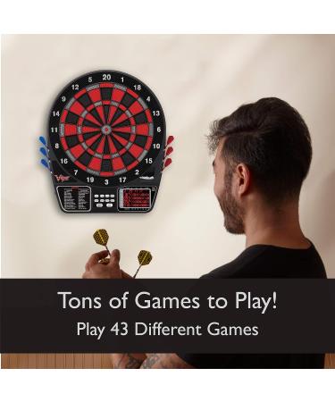 Viper 797 Electronic Dartboard with Quick Access to 301 & Countup | Extended Catch Ring | 11 Scoreboard | Darts & Tips Included | 43 Games & 241 Options - Buy Online on SooperMarket.com