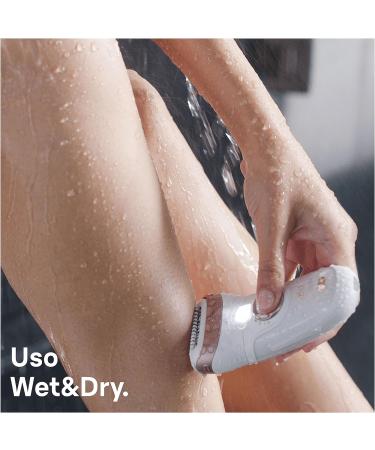 Braun Silk- pil 9 Epilator: 40 Tweezers, Electric Shaver & Trimmer, Cooling Glove, Wet & Dry, 100% Waterproof - White/Purple SES 9-710 - Buy Online on SooperMarket.com