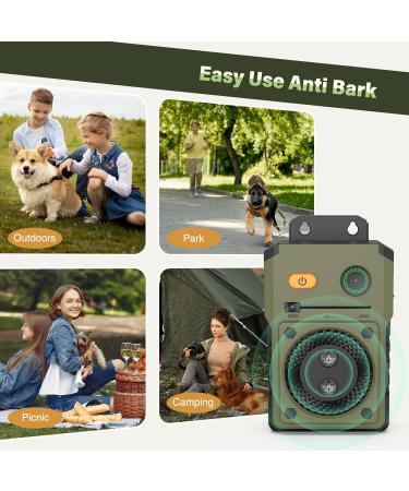 Anti Barking Device for dogs Auto Stop Barking Dog Device Rechargeable Ultrasonic Dog Barking Control IPX4 Ultrasonic Dog Barking with 50FT-3 Levels Bark Stopper for Dog Safe Sonic dog Barking Control Green#1107GRFSTX - Buy Online on SooperMarket.com