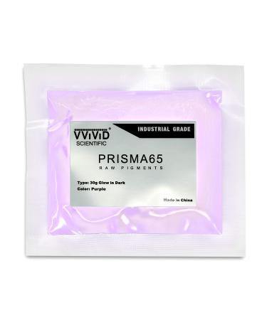 VViViD Purple Glow In The Dark Fine Pigment Powder 30 Grams/1 Ounce Packet (2 Pack)