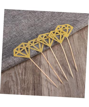 ibasenice Wedding D cor 300 Pcs Diamond Cake Topper Happy Birthday Topper Cake Picks Gold Diamond Topper Capacillos Para Cupcake Decor Cupcakes Diamond Cupcake Topper Paper Cup Wedding - Buy Online on SooperMarket.com