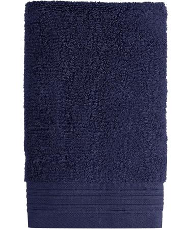 Kate Spade New York Scallop Pleat 580 GSM Terry Wash Cloth - French Navy | 100% Cotton | 13 x 13 Inches - Buy Online on SooperMarket.com