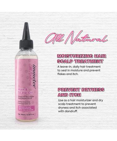 Immetee Scalp Hair Oil - Best Treatment for Dry Itchy Scalp | Anti-Itch Care for Natural & Curly Hair | 190ml (6.42fl oz - Buy Online on SooperMarket.com