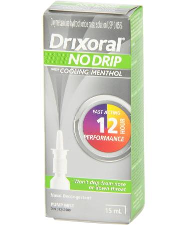 Drixoral No Drip Cool Menthol Spray Cooling Sensation with 12 Hour Relief 15ml - Buy Online on SooperMarket.com