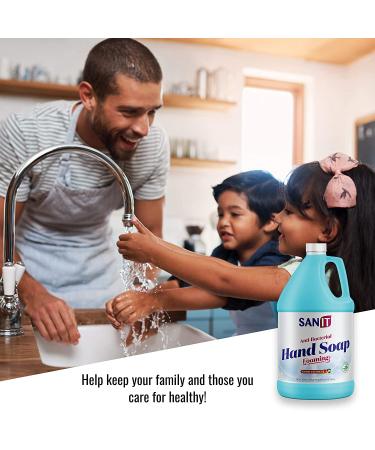 Sanitأ‚ Antibacterial Foaming Hand Soap Refill with Aloe Vera - All-Natural, Moisturizing, 1 Gallon Mango Coconut - Made in USA - Buy Online on SooperMarket.com